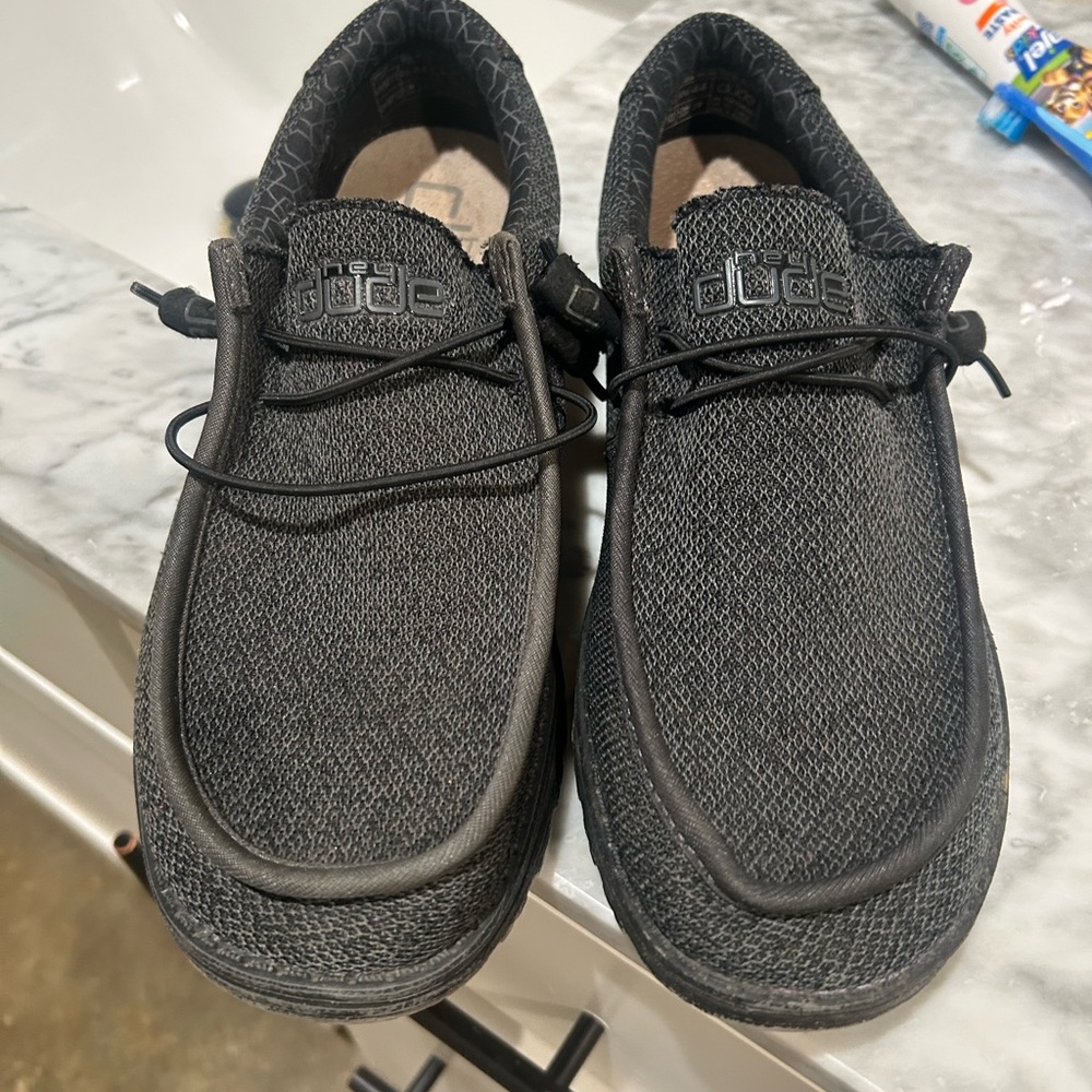 Hey Dude Men's Charcoal Slip-On Loafers